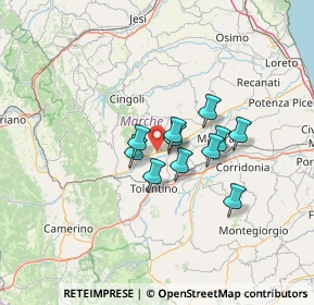 Mappa Strada Statale, 62010 Treia MC, Italia (9.15727)