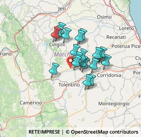 Mappa Strada Statale, 62010 Treia MC, Italia (9.8395)