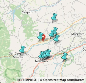 Mappa Strada Statale, 62010 Treia MC, Italia (6.39583)