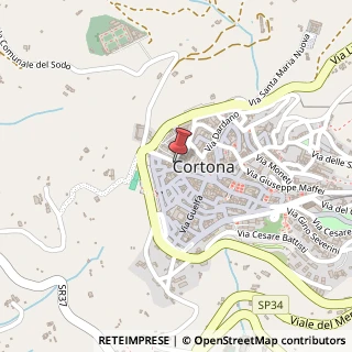 Mappa Via roma, 52044 Cortona, Arezzo (Toscana)