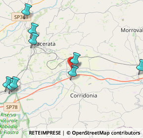 Mappa Strada Cluentina, 62100 Macerata MC, Italia (6.11545)