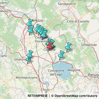 Mappa Via Moneti, 52044 Cortona AR, Italia (9.87824)
