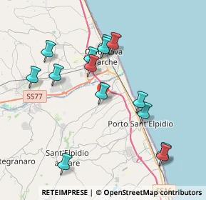 Mappa Via Emilio Lusso, 63811 Sant'Elpidio a mare FM, Italia (4.08786)