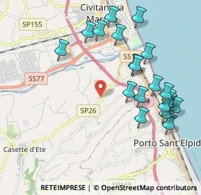 Mappa Via Emilio Lusso, 63811 Sant'Elpidio a mare FM, Italia (2.281)