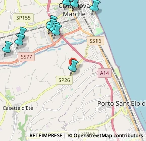 Mappa Via Emilio Lusso, 63811 Sant'Elpidio a mare FM, Italia (2.81923)