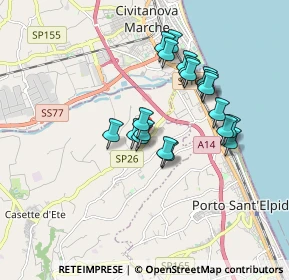 Mappa Via Emilio Lusso, 63811 Sant'Elpidio a mare FM, Italia (1.5335)
