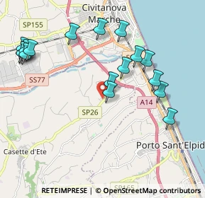 Mappa Via Emilio Lusso, 63811 Sant'Elpidio a mare FM, Italia (2.34765)