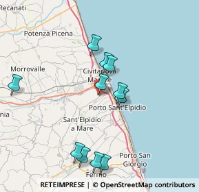 Mappa Via Emilio Lusso, 63811 Sant'Elpidio a mare FM, Italia (7.65)