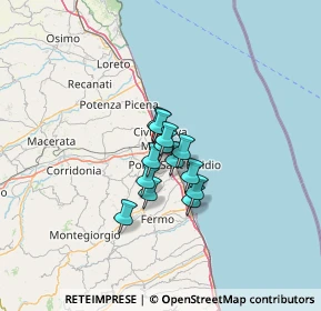 Mappa Via Emilio Lusso, 63811 Sant'Elpidio a mare FM, Italia (7.37615)