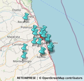 Mappa Via Emilio Lusso, 63811 Sant'Elpidio a mare FM, Italia (9.46824)