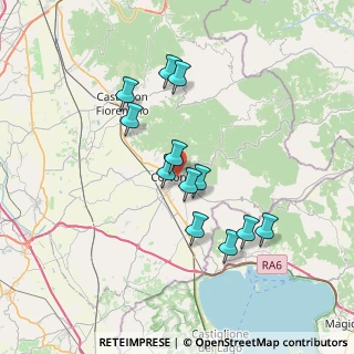 Mappa Via Orto di Cera, 52044 Cortona AR, Italia (6.53)