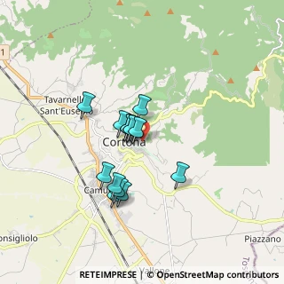 Mappa Via Orto di Cera, 52044 Cortona AR, Italia (1.30714)