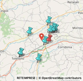 Mappa Contrada Boschetto, 62100 Sforzacosta MC, Italia (6.01273)