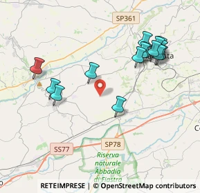 Mappa Contrada Boschetto, 62100 Sforzacosta MC, Italia (4.33267)