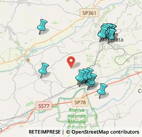 Mappa Contrada Boschetto, 62100 Sforzacosta MC, Italia (4.03765)