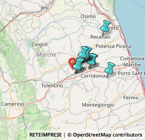 Mappa Contrada Boschetto, 62100 Sforzacosta MC, Italia (7.13083)