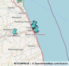 Mappa Via Sicilia, 63821 Porto Sant'Elpidio FM, Italia (7.92636)
