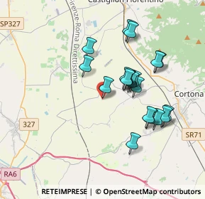 Mappa C.s.burcinella, 52044 Cortona AR, Italia (3.3225)