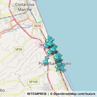 Mappa Via Sicilia, 63821 Porto Sant'Elpidio FM, Italia (1.098)