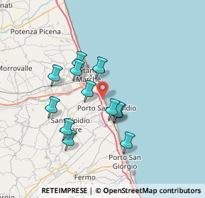 Mappa Via Sicilia, 63821 Porto Sant'Elpidio FM, Italia (6.27083)