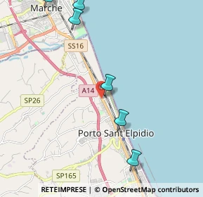 Mappa Via Sicilia, 63821 Porto Sant'Elpidio FM, Italia (3.45364)