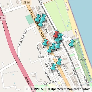 Mappa Via Sicilia, 63821 Porto Sant'Elpidio FM, Italia (0.195)