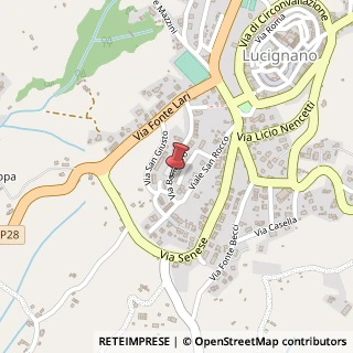 Mappa Via Bonastro, 57, 52046 Lucignano, Arezzo (Toscana)