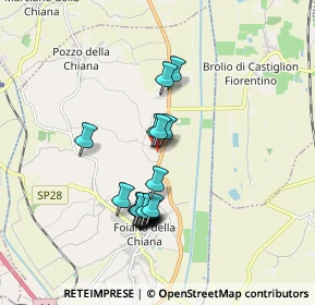 Mappa Via d'Arezzo, 52045 Foiano della Chiana AR, Italia (1.6355)