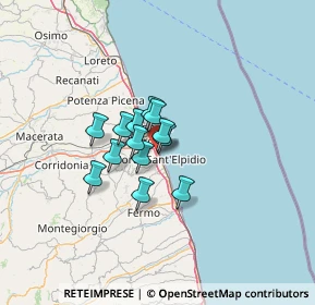 Mappa Via Canada, 63018 Porto Sant'Elpidio FM, Italia (7.85077)