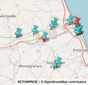 Mappa Via Alessandro Volta, 63811 Sant'Elpidio a mare FM, Italia (4.75733)