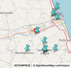 Mappa Via Alessandro Volta, 63811 Sant'Elpidio a mare FM, Italia (4.68909)