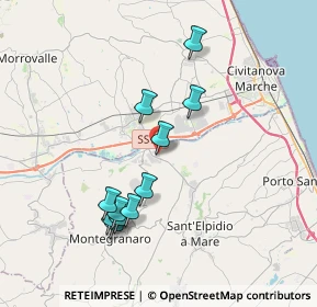Mappa Via Alessandro Volta, 63811 Sant'Elpidio a mare FM, Italia (3.62636)