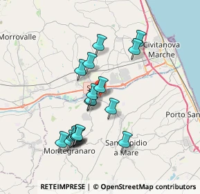 Mappa Via Alessandro Volta, 63811 Sant'Elpidio a mare FM, Italia (3.39167)