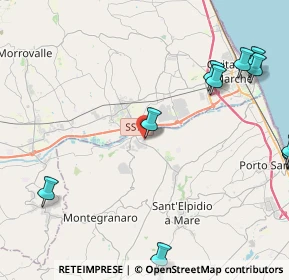 Mappa Via Alessandro Volta, 63811 Sant'Elpidio a mare FM, Italia (6.68143)