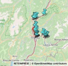 Mappa Via Paludi, 38100 Trento TN, Italia (7.7355)