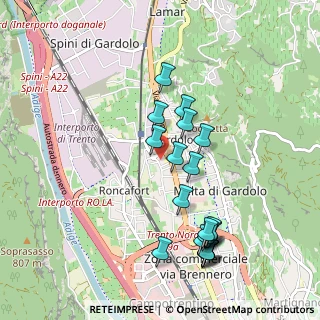 Mappa Via Paludi, 38100 Trento TN, Italia (0.9975)