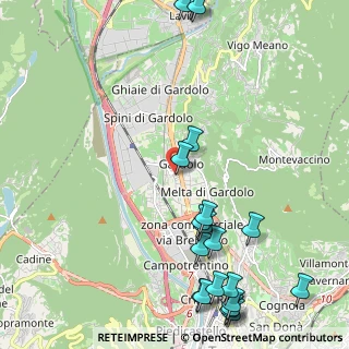 Mappa Via Paludi, 38100 Trento TN, Italia (2.8615)