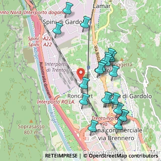 Mappa Via S. Giovanni Nepomuceno, 38100 Trento TN, Italia (1.0455)