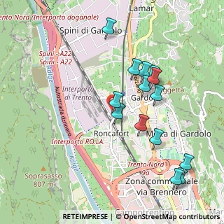 Mappa Via San Giovanni Nepomuceno, 38100 Trento TN, Italia (0.97)