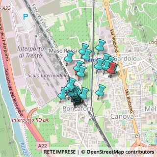 Mappa Via S. Giovanni Nepomuceno, 38100 Trento TN, Italia (0.31964)
