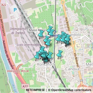 Mappa Via S. Giovanni Nepomuceno, 38100 Trento TN, Italia (0.31786)