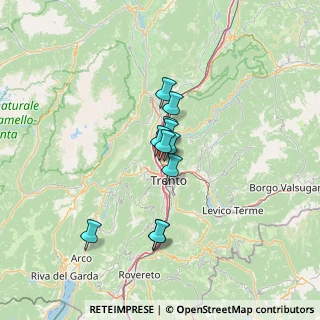 Mappa Via S. Giovanni Nepomuceno, 38100 Trento TN, Italia (8.66455)