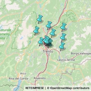 Mappa Via San Giovanni Nepomuceno, 38100 Trento TN, Italia (7.04857)