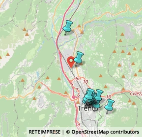 Mappa Via S. Giovanni Nepomuceno, 38100 Trento TN, Italia (4.32917)