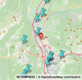 Mappa Via S. Giovanni Nepomuceno, 38100 Trento TN, Italia (6.038)
