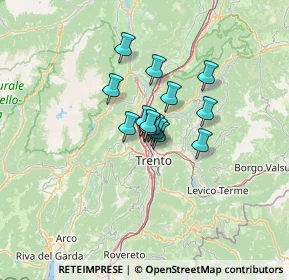 Mappa Via Aichner, 38121 Trento TN, Italia (7.06286)