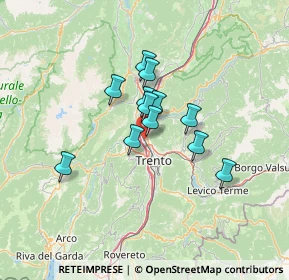 Mappa Via Aichner, 38121 Trento TN, Italia (9.17333)