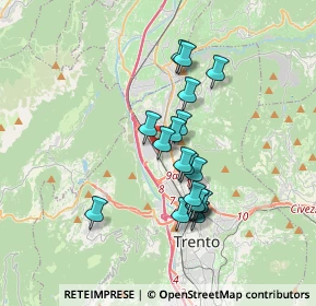 Mappa Via Aichner, 38121 Trento TN, Italia (2.85263)