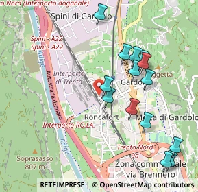 Mappa Via Aichner, 38121 Trento TN, Italia (1.02143)