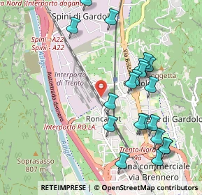 Mappa Via Aichner, 38121 Trento TN, Italia (1.089)